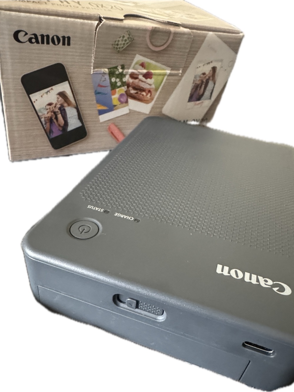 Canon Gray SELPHY QX20 Compact Photo Printer